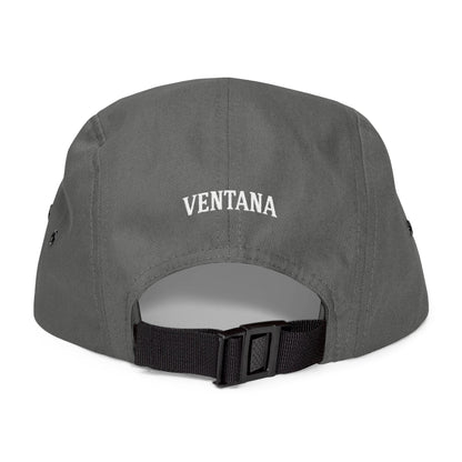 Ventana Three Board Embroidered 5 Panel Cap - 100% Cotton