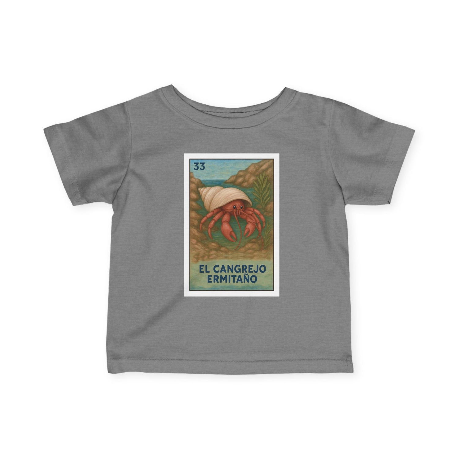 Hermit Crab Lotería - Infant 100% Cotton T-Shirt (El Cangrejo Ermitaño)