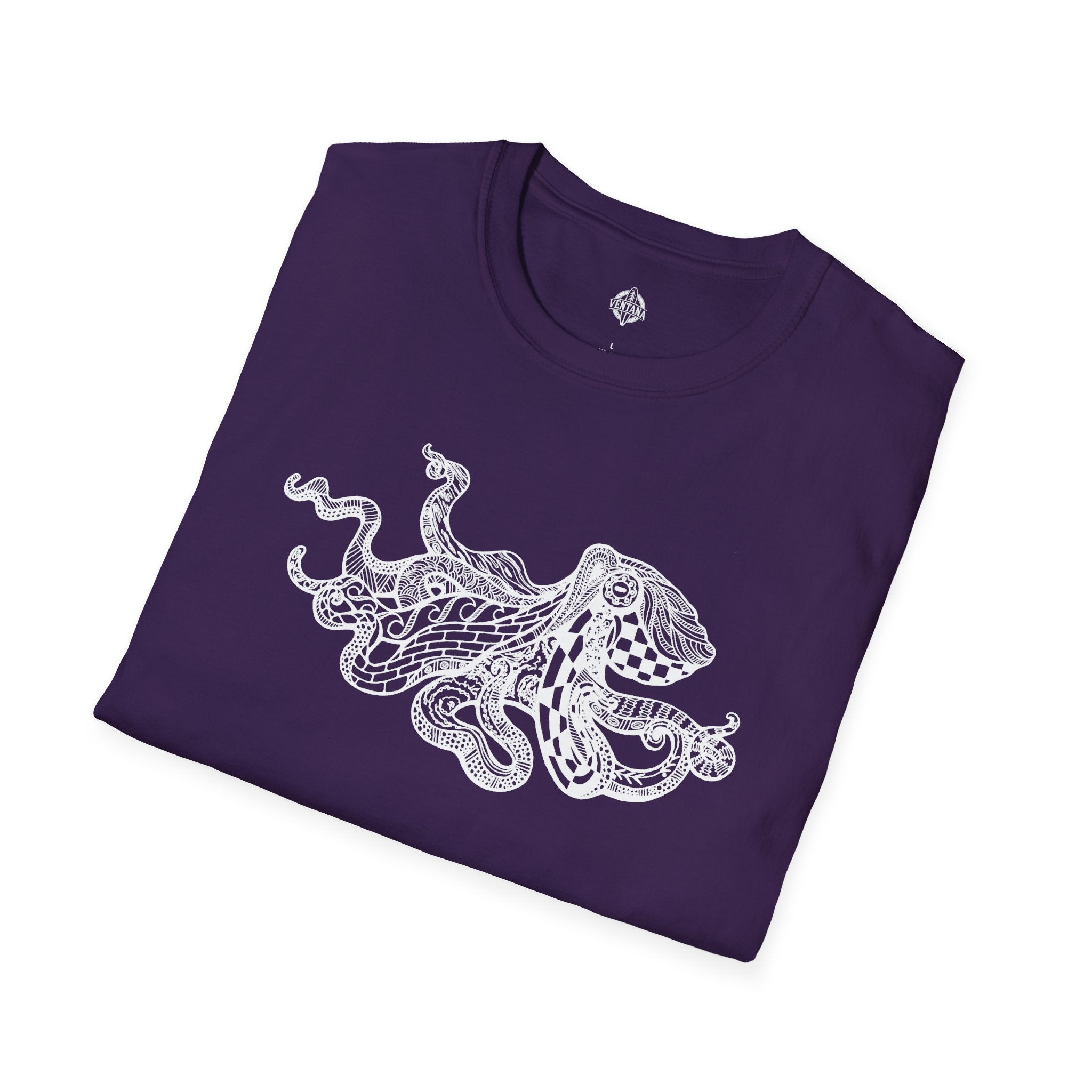 Ventangle Octopus Unisex - Soft Style U.S. Cotton T-Shirt