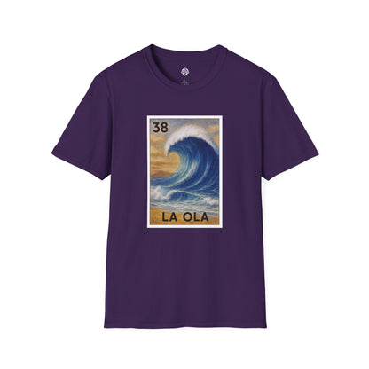 Wave Lotería Unisex - Soft Style U.S. Cotton T-Shirt (La Ola)