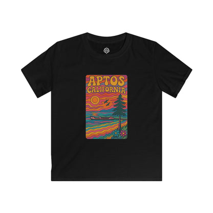 Aptos California Psychedelic Kids - Soft Style U.S. Cotton T-Shirt
