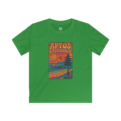 Aptos California Psychedelic Kids - Soft Style U.S. Cotton T-Shirt