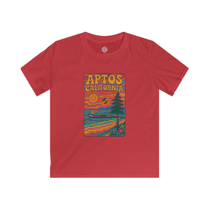 Aptos California Psychedelic Kids - Soft Style U.S. Cotton T-Shirt