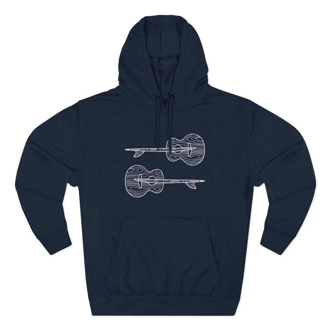 Ventana Santa Cruz Guitar Collab Unisex - Pull-Over Cotton Blend Fleece Hoodie