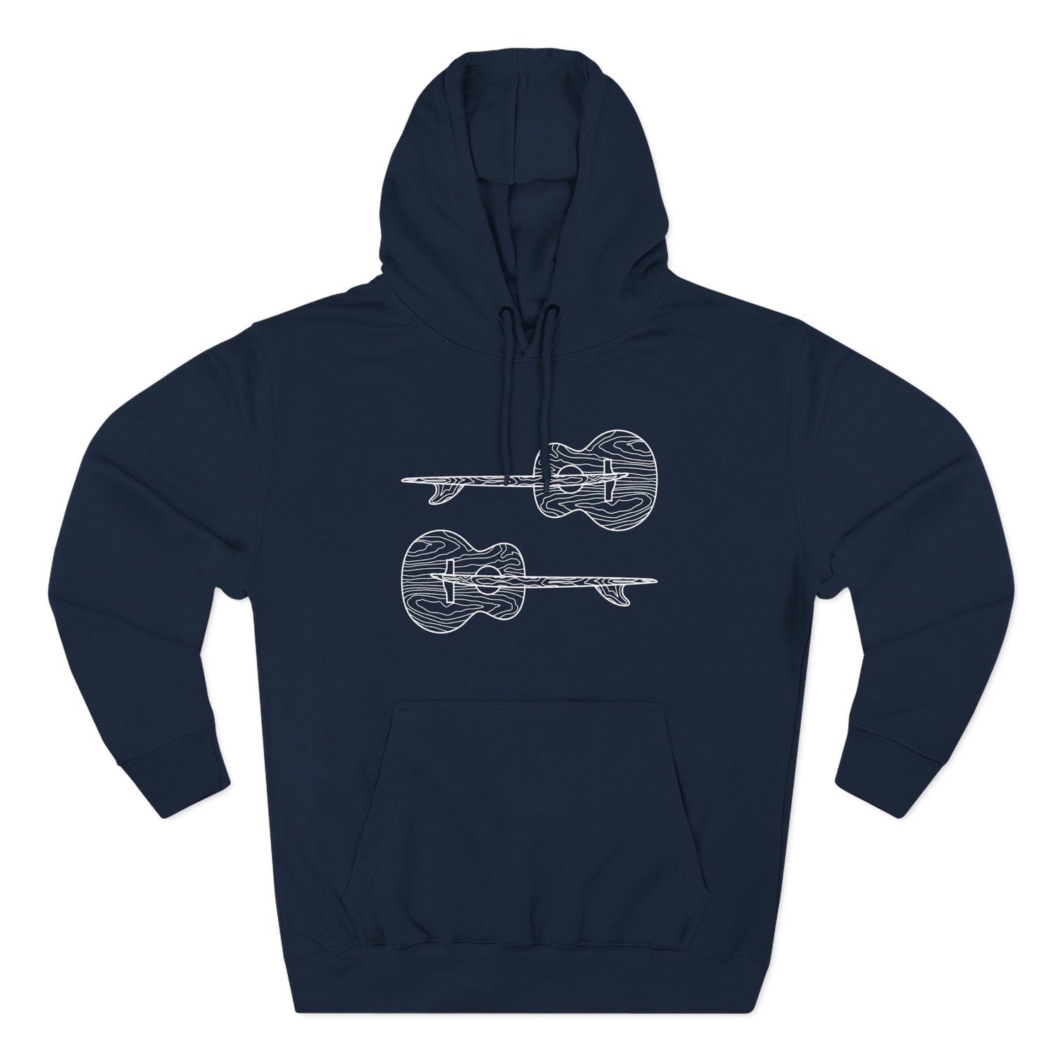 Ventana Santa Cruz Guitar Collab Unisex - Pull-Over Cotton Blend Fleece Hoodie