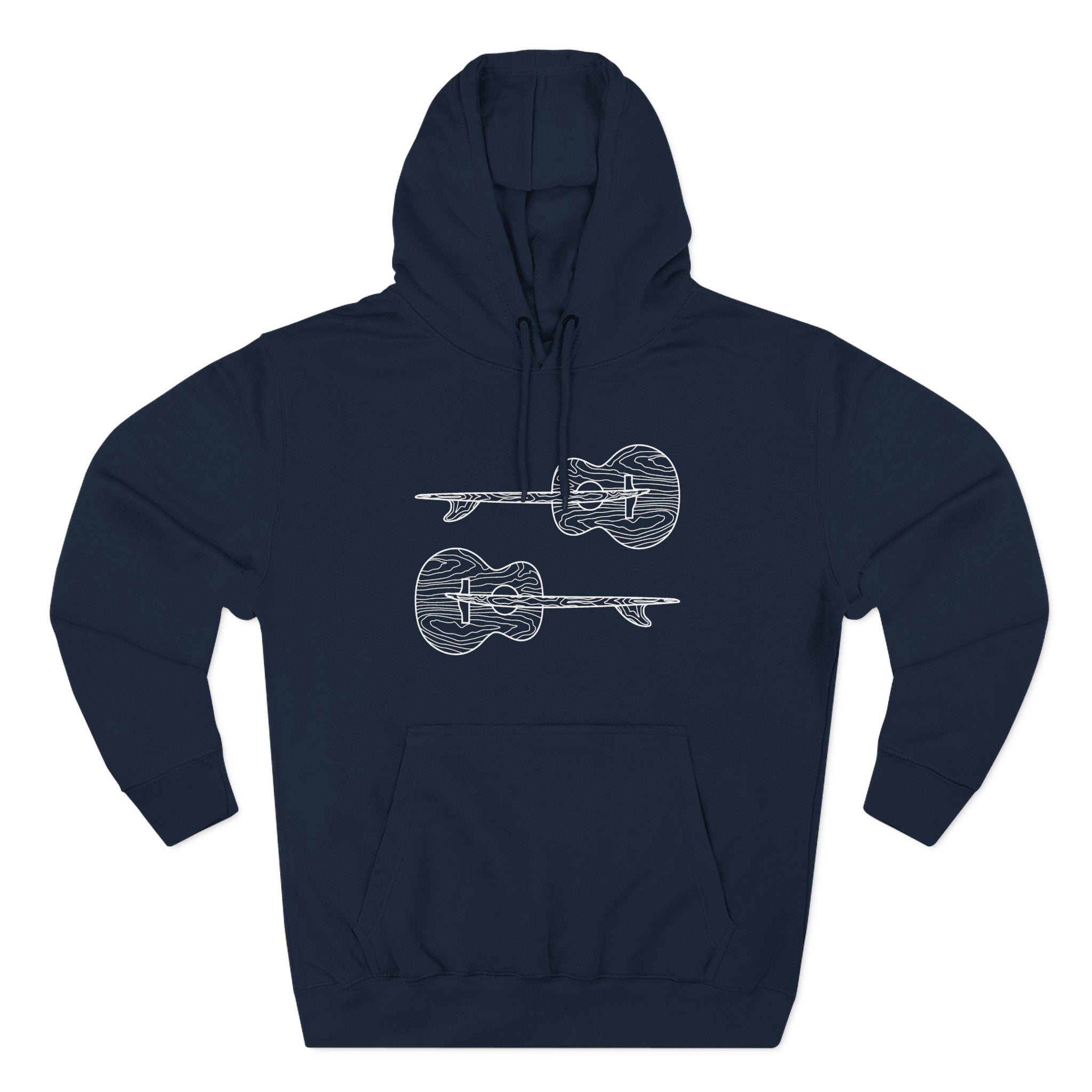 Ventana Santa Cruz Guitar Collab Unisex - Pull-Over Cotton Blend Fleece Hoodie