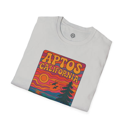 Aptos California Psychedelic Unisex - U.S. Cotton T-Shirt