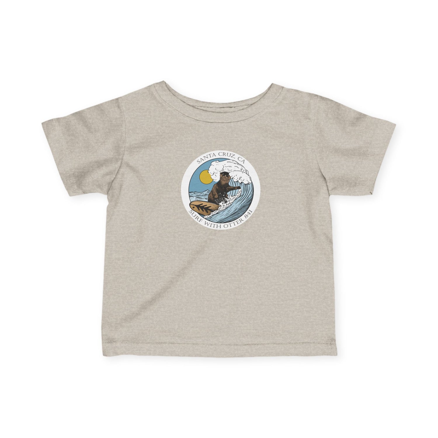 Surf with Otter 841 Ventana by Thiago Bianchini - Infant 100% Cotton T-Shirt