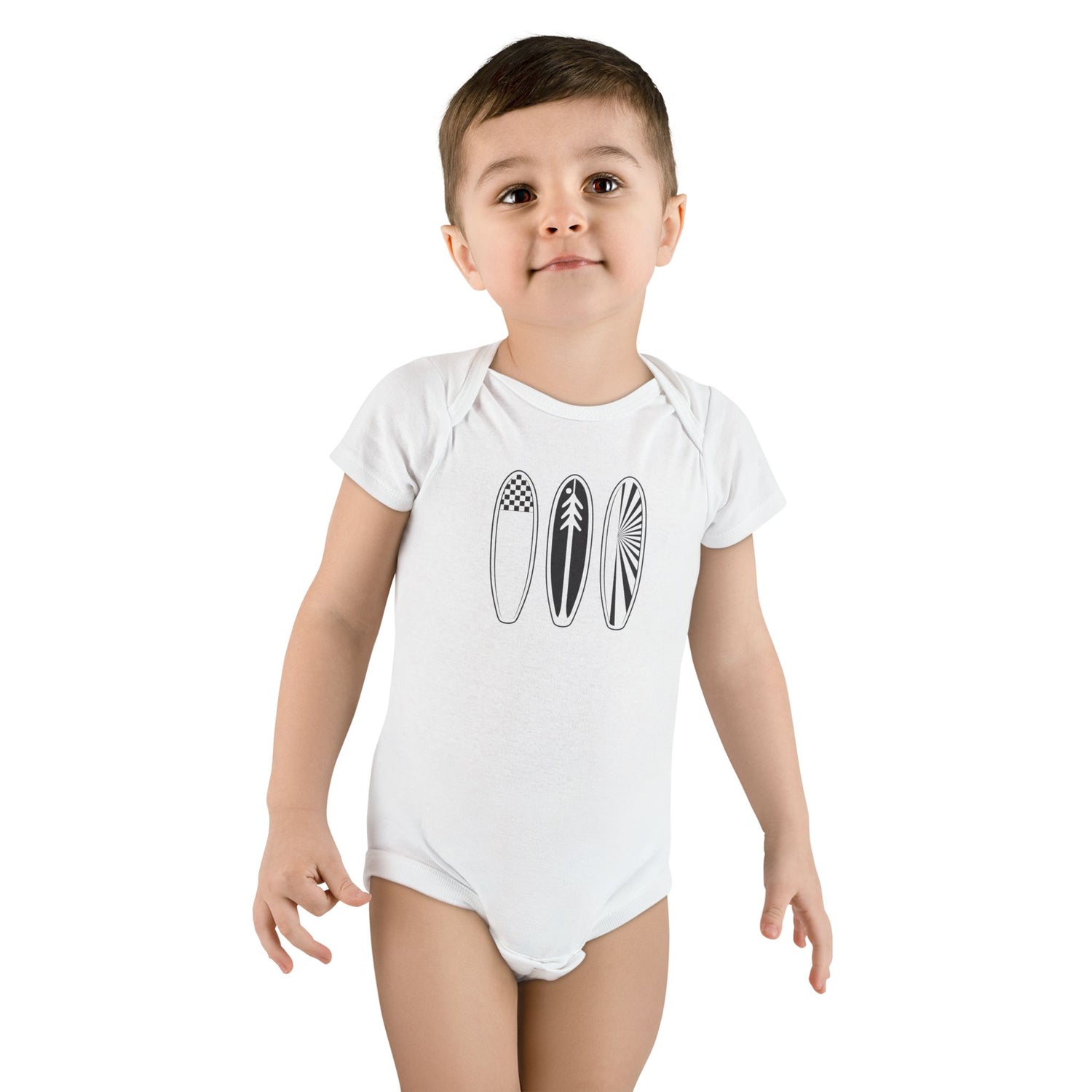 Ventana Three Board - Baby Short Sleeve 100% Cotton Onesie