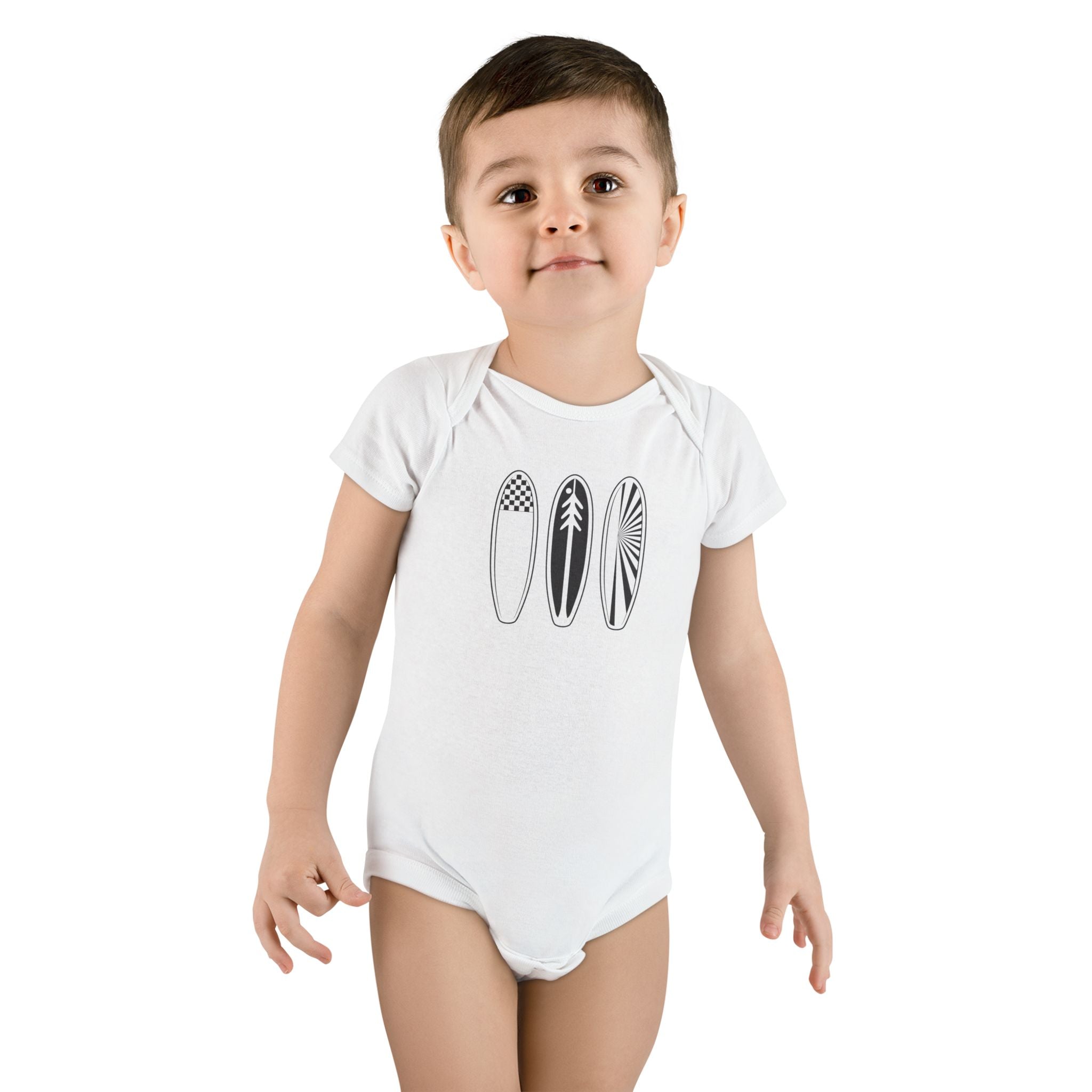Ventana Three Board - Baby Short Sleeve 100% Cotton Onesie
