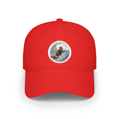 Surf with Otter 841 by Thiago Bianchini - 100% Cotton Baseball Cap
