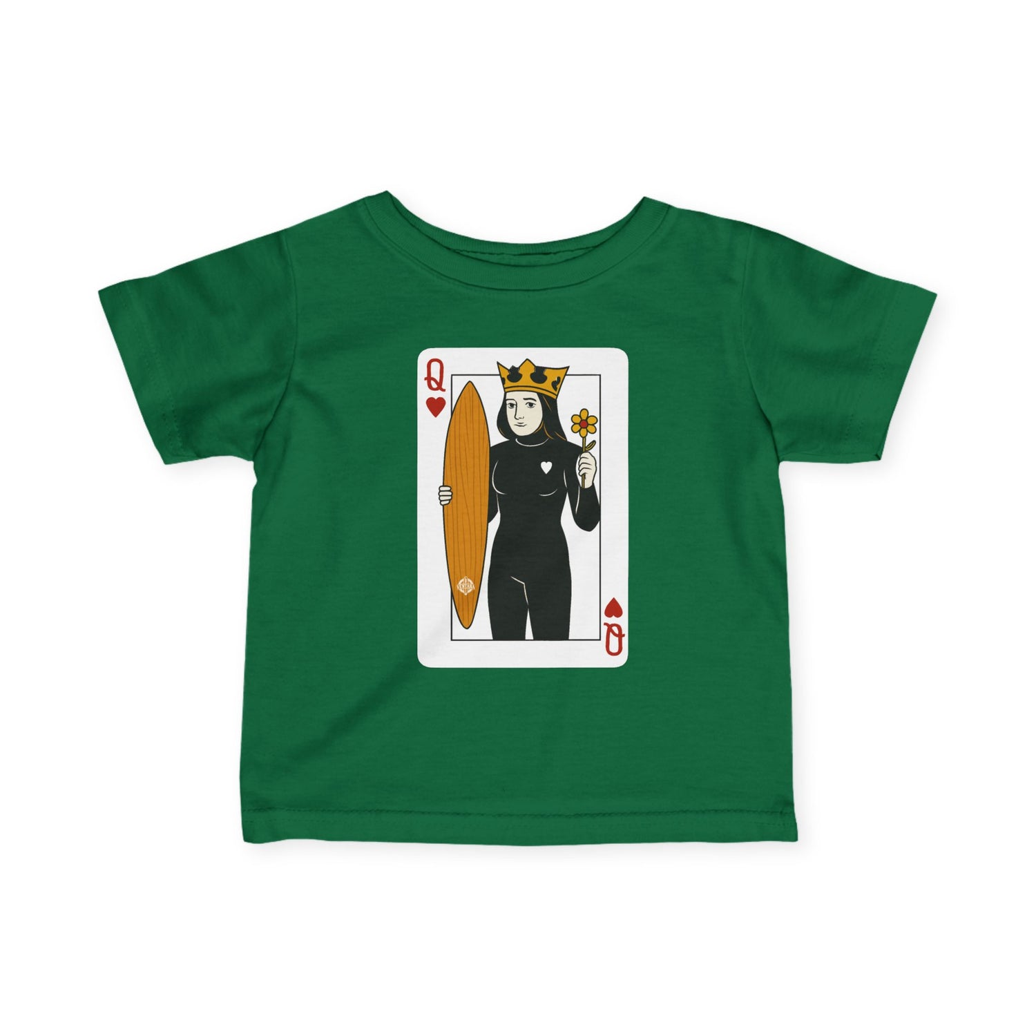 Queen of Hearts Surfer - Infant 100% Cotton T-Shirt