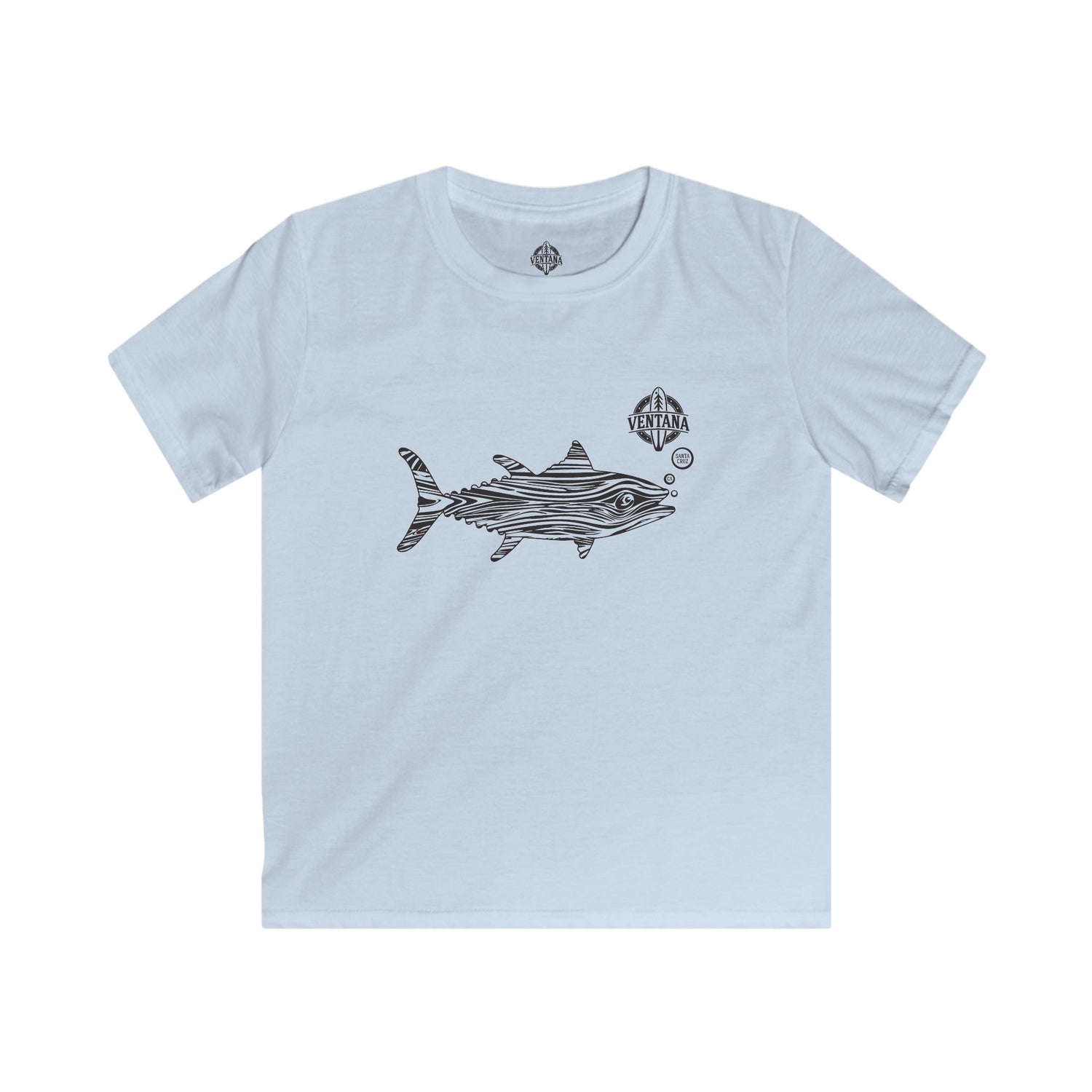 Ventana Wooden Tuna Kids - Soft Style U.S. Cotton T-Shirt