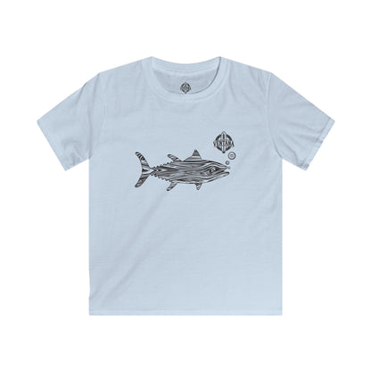 Ventana Wooden Tuna Kids - Soft Style U.S. Cotton T-Shirt