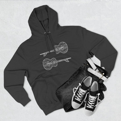 Ventana Santa Cruz Guitar Collab Unisex - Pull-Over Cotton Blend Fleece Hoodie
