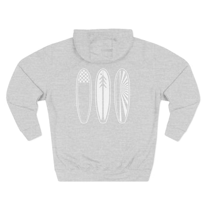 Ventana Three Board - Unisex Pull-Over Cotton Blend Fleece Hoodie