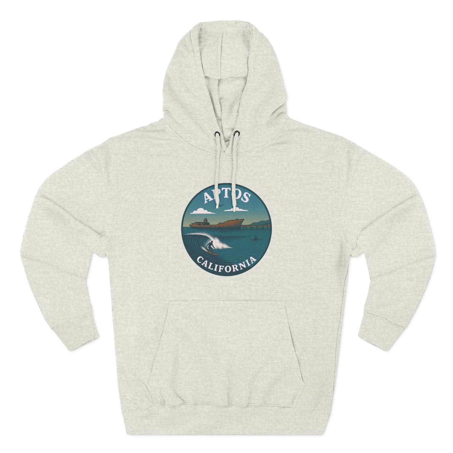 Aptos California Classic Unisex - Pull-Over Cotton Blend Fleece Hoodie