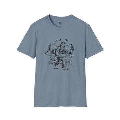Ventana Surfsquatch by Thiago Bianchini Unisex - Soft Style U.S. Cotton T-Shirt