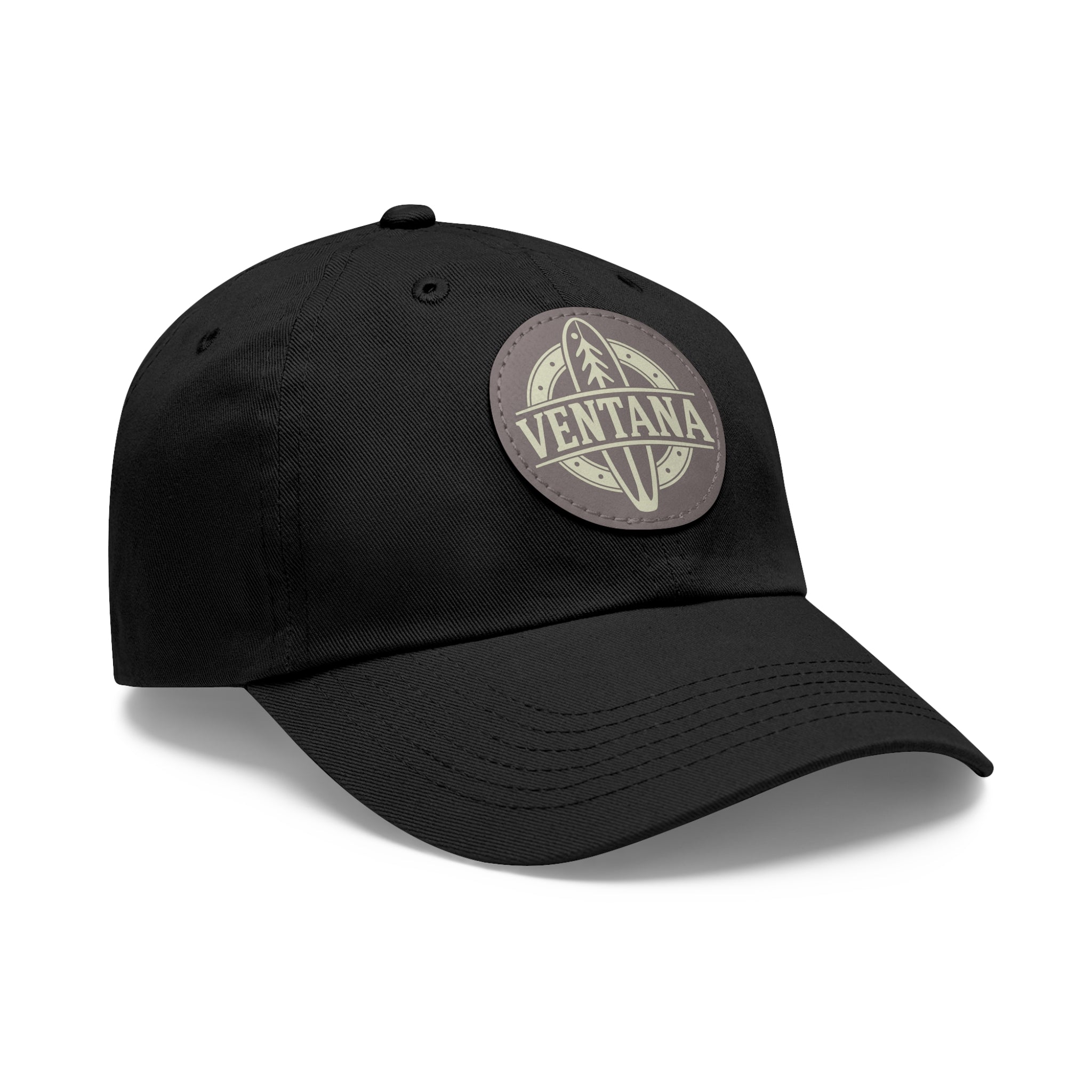 Ventana Treefish Logo Vegan Leather Patch Hat