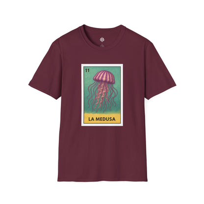 Sea Jelly Lotería Unisex - Soft Style U.S. Cotton T-Shirt (La Medusa)