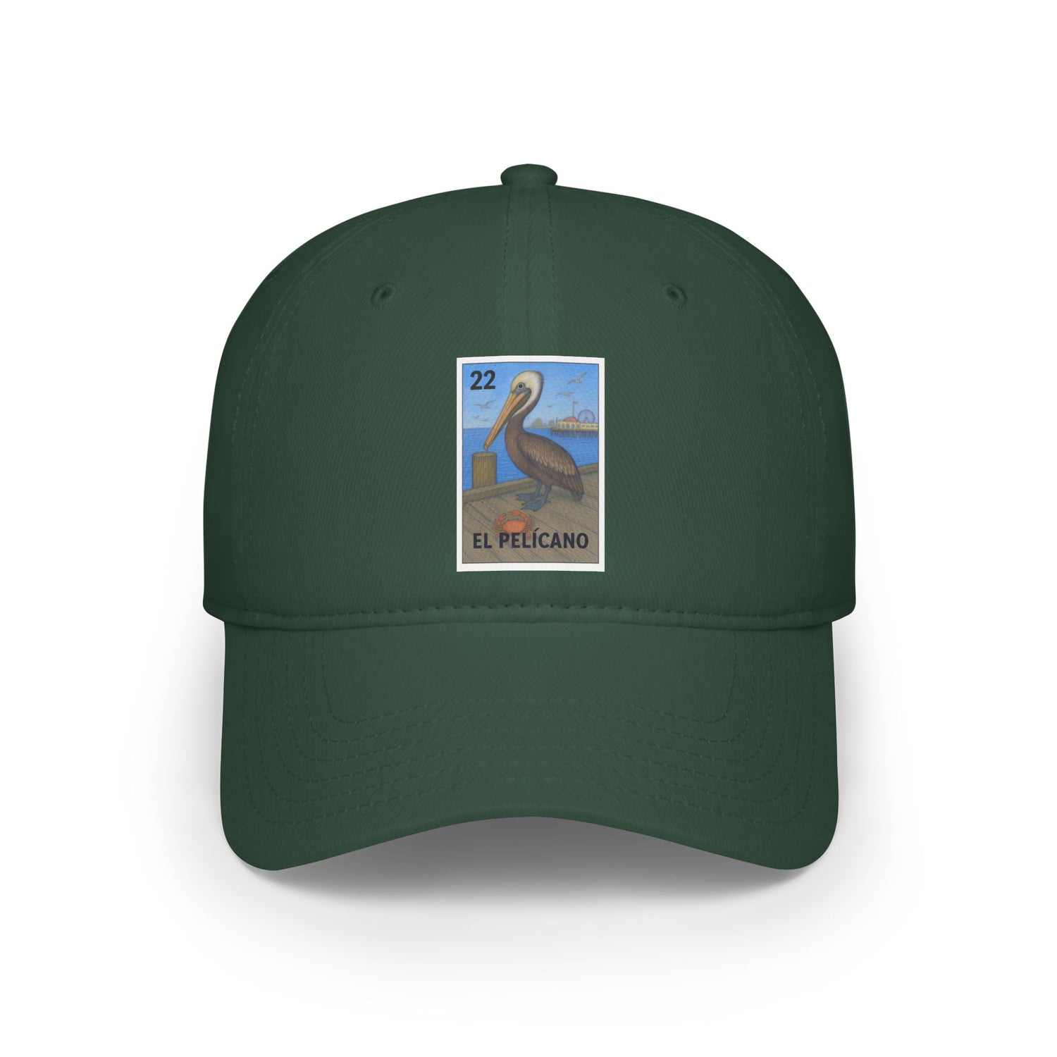 Pelican Lotería Unisex - 100% Cotton Baseball Cap (El Pelícano)