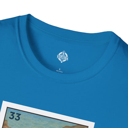 Hermit Crab Lotería Unisex - Soft Style U.S. Cotton T-Shirt (El Cangrejo Ermitaño)