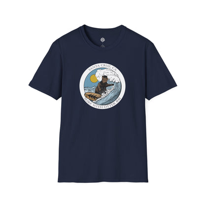 Surf with Otter 841 by Thiago Bianchini Unisex - Soft Style U.S. Cotton T-Shirt