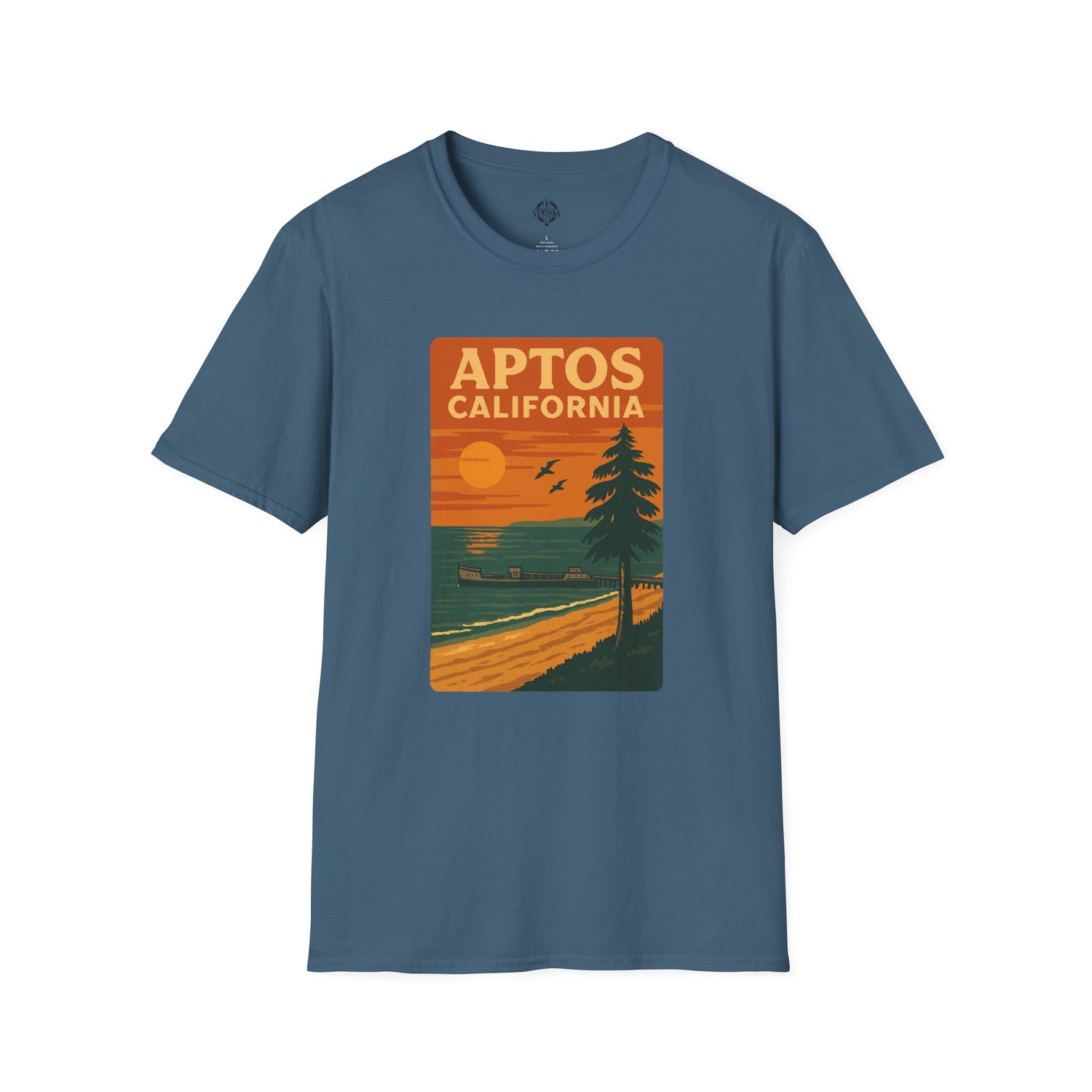 Aptos California Sunset Unisex - U.S. Cotton T-Shirt