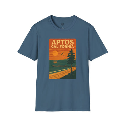 Aptos California Sunset Unisex - U.S. Cotton T-Shirt