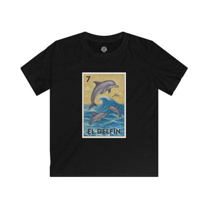 Dolphin Lotería Kids - Soft Style U.S. Cotton T-Shirt (El Delfín)