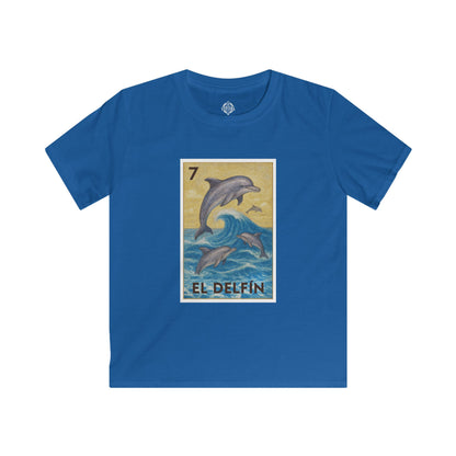 Dolphin Lotería Kids - Soft Style U.S. Cotton T-Shirt (El Delfín)
