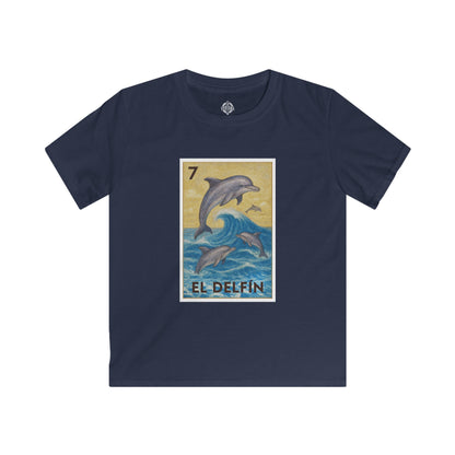 Dolphin Lotería Kids - Soft Style U.S. Cotton T-Shirt (El Delfín)
