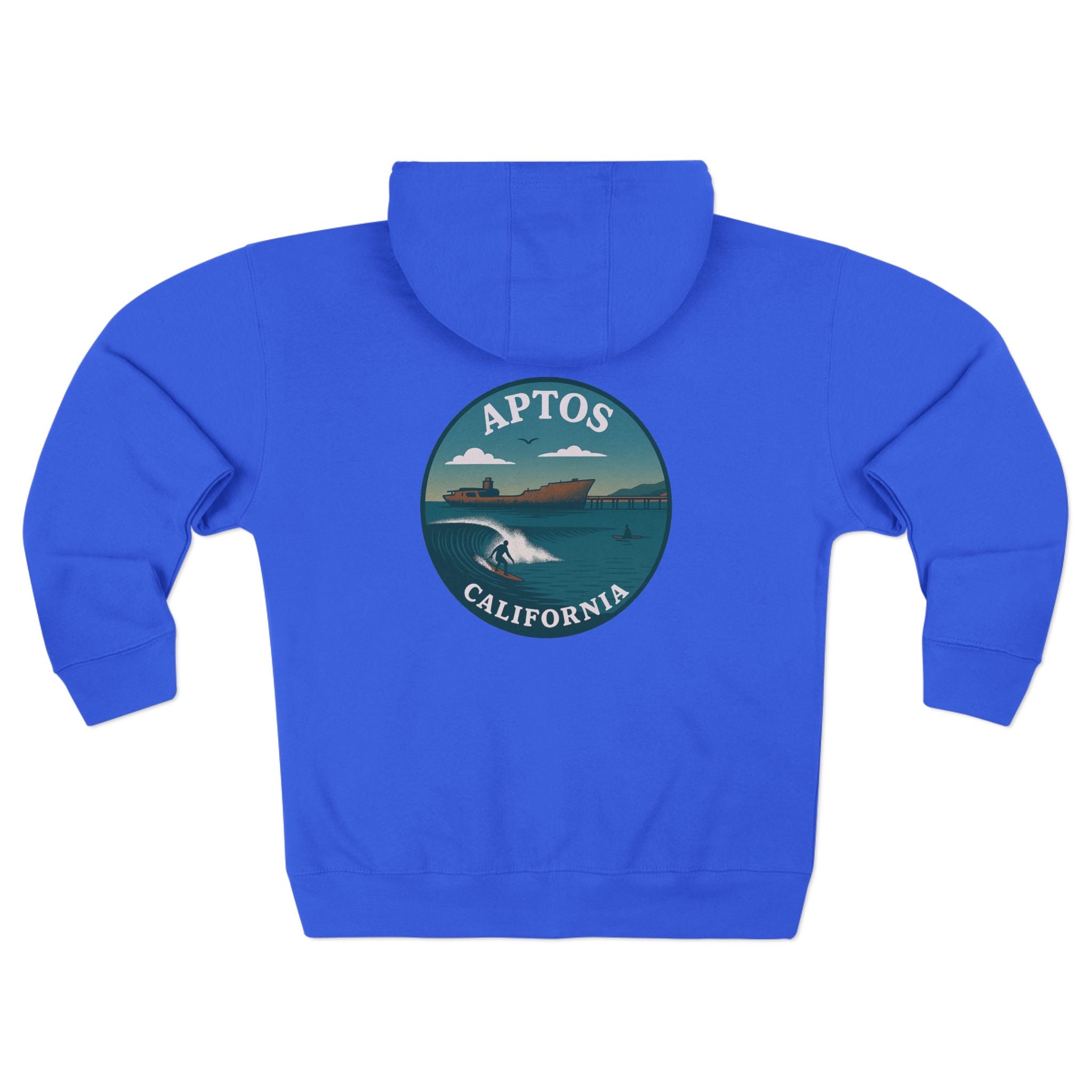 Aptos California Classic Unisex - Zip Cotton Blend Fleece Hoodie