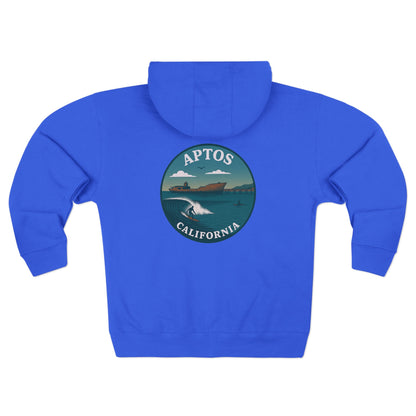 Aptos California Classic Unisex - Zip Cotton Blend Fleece Hoodie