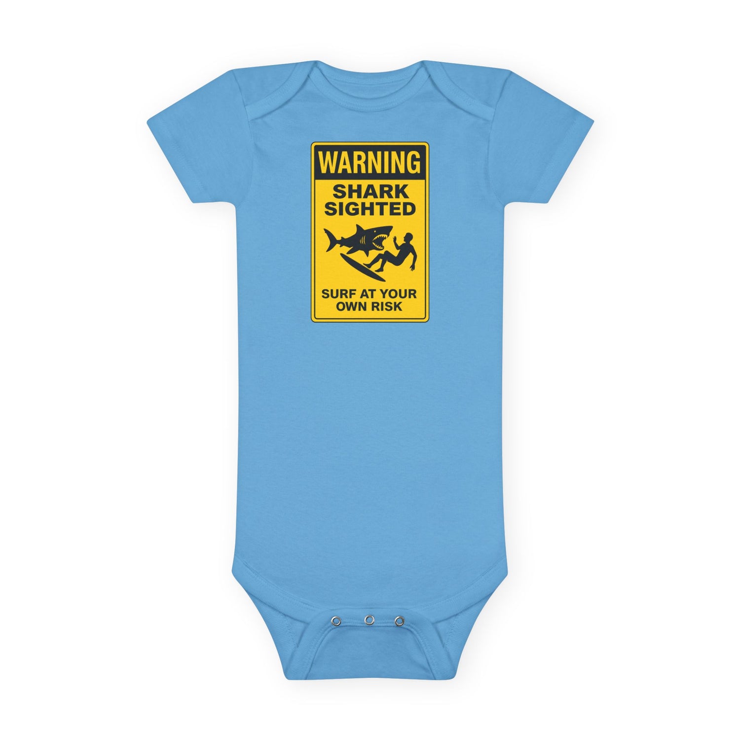 Shark Sighted - Baby Short Sleeve 100% Cotton Onesie