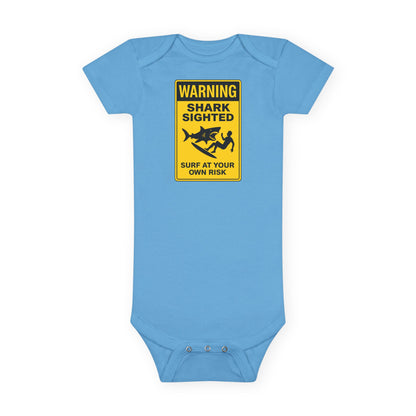 Shark Sighted - Baby Short Sleeve 100% Cotton Onesie