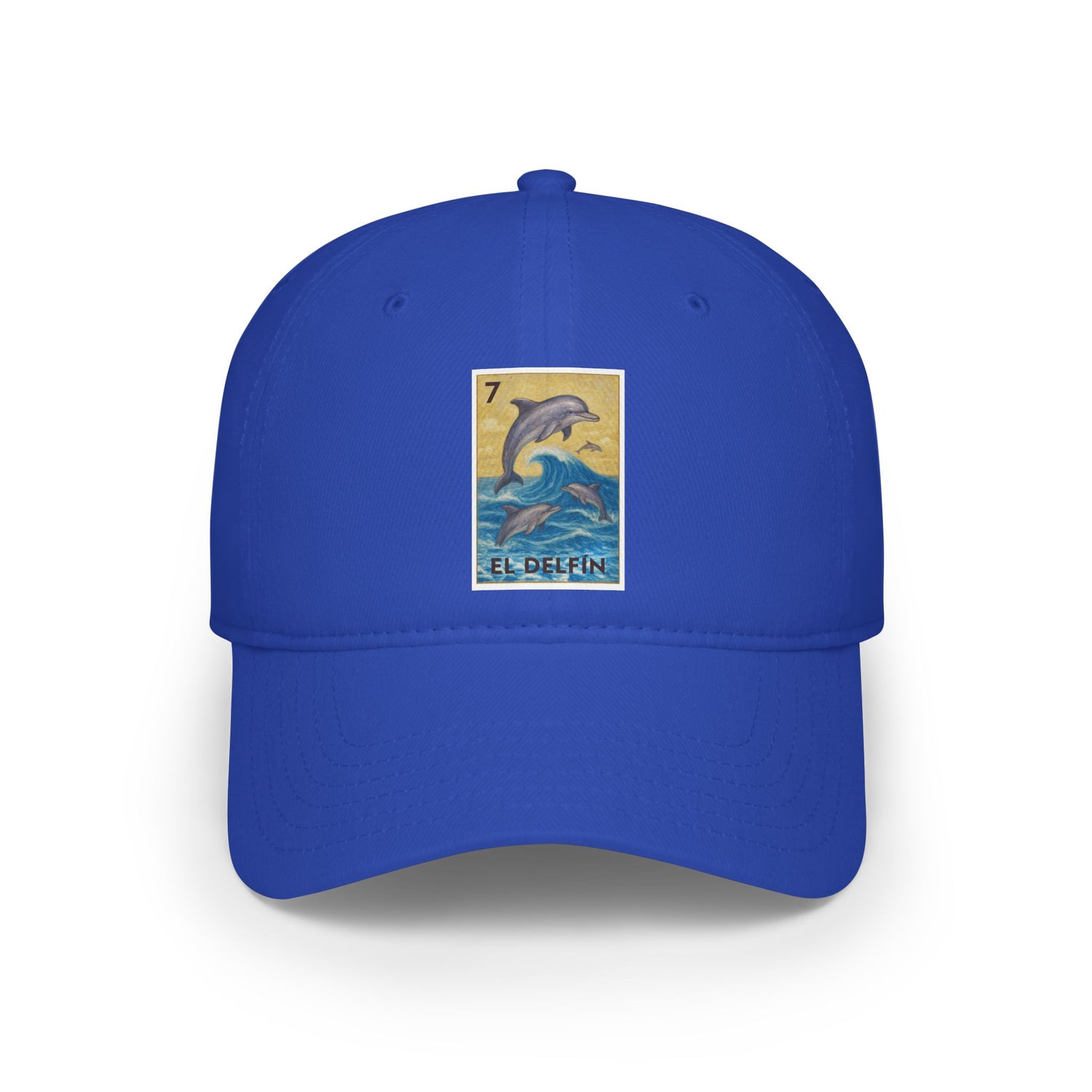 Dolphin Lotería Unisex - 100% Cotton Baseball Cap (El Delfín)