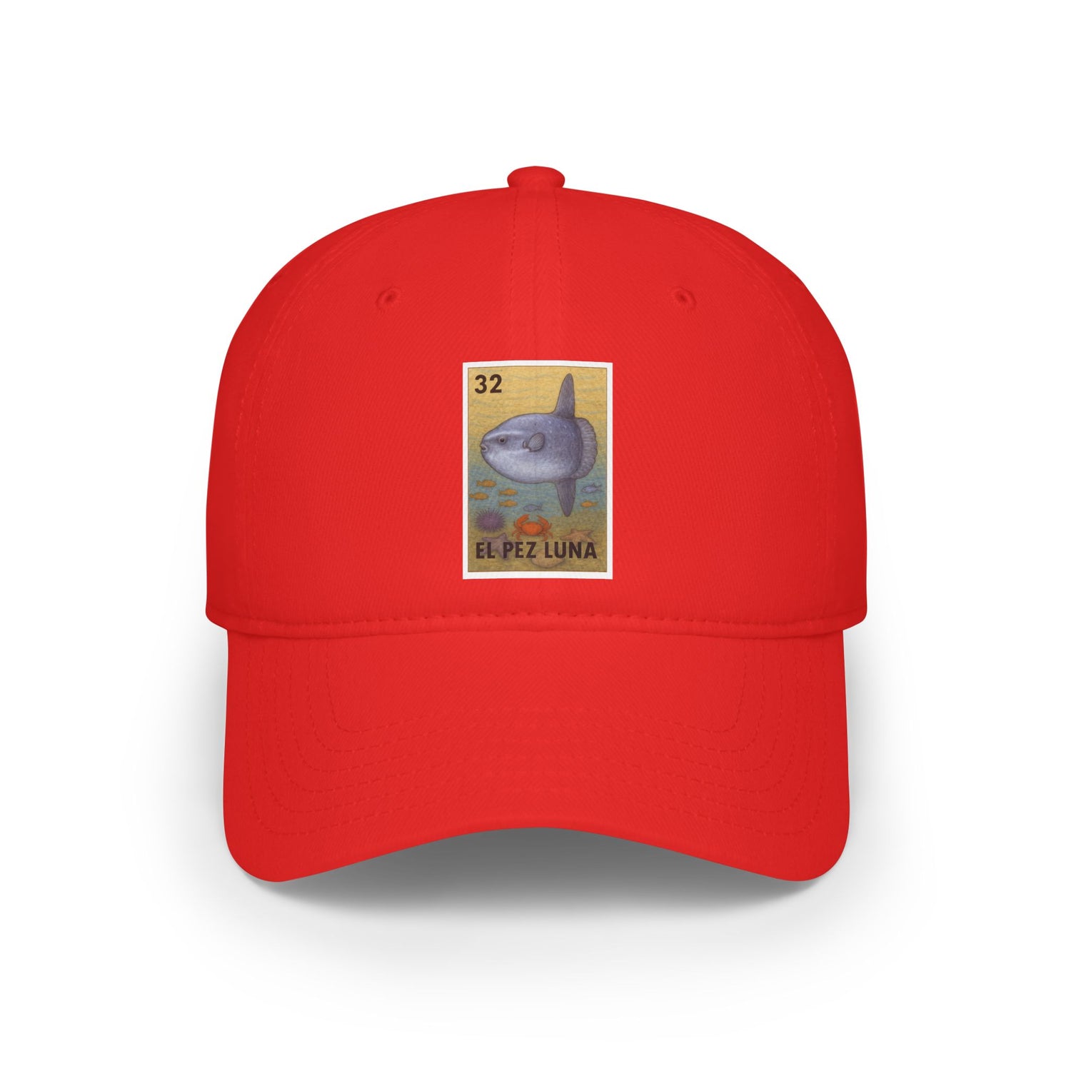 Sunfish Lotería Unisex - 100% Cotton Baseball Cap (El Pez Luna)