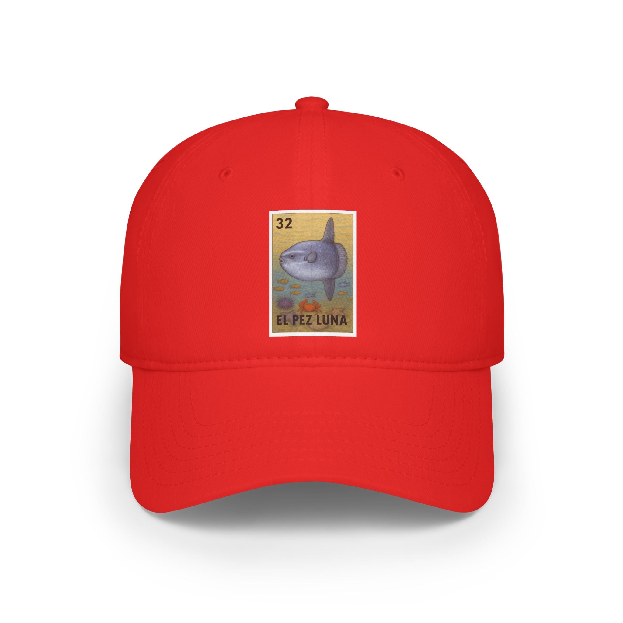 Sunfish Lotería Unisex - 100% Cotton Baseball Cap (El Pez Luna)