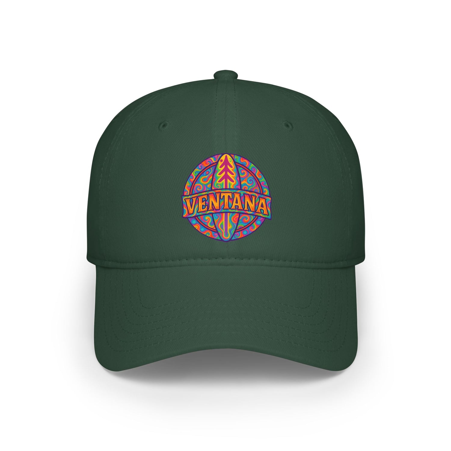 Ventana Psychedelic Treefish Logo - 100% Cotton Baseball Cap