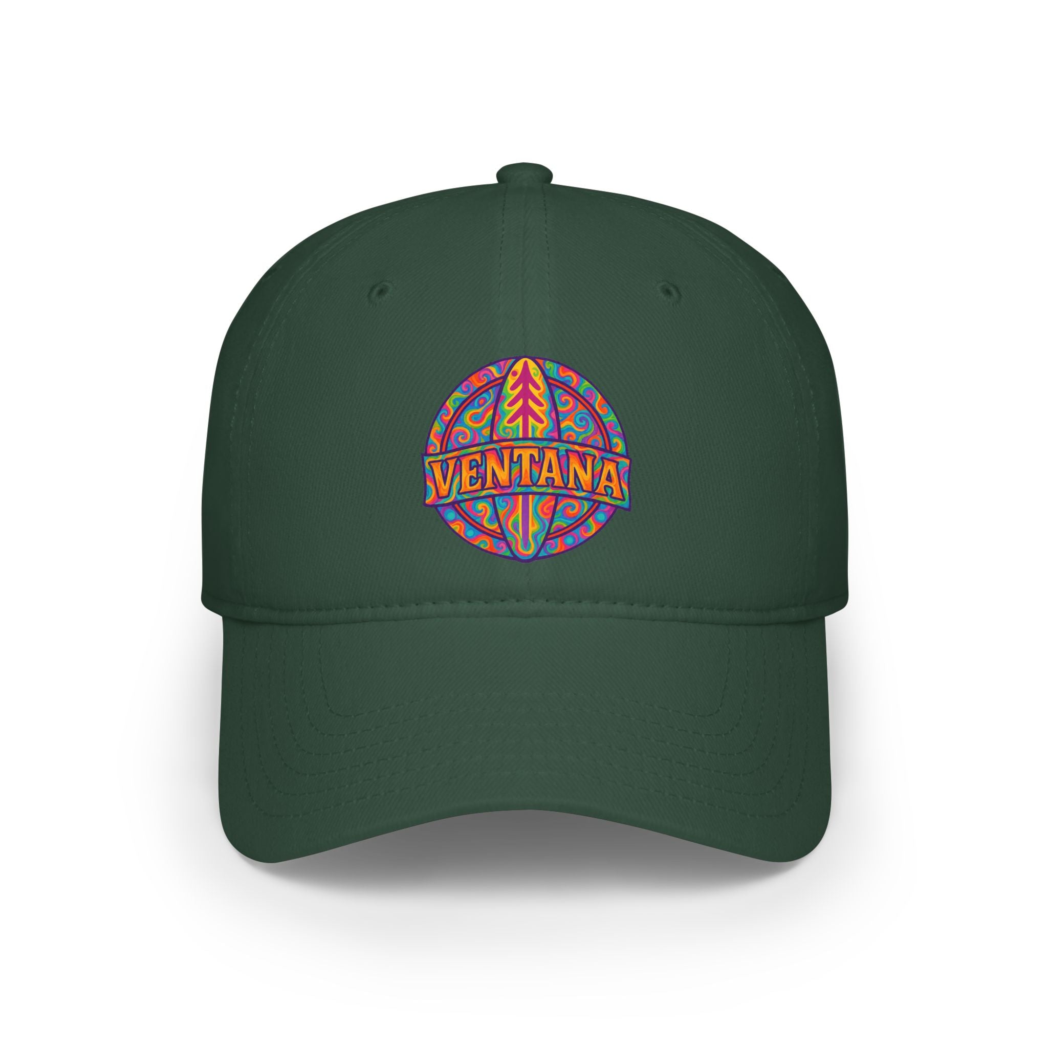 Ventana Psychedelic Treefish Logo - 100% Cotton Baseball Cap