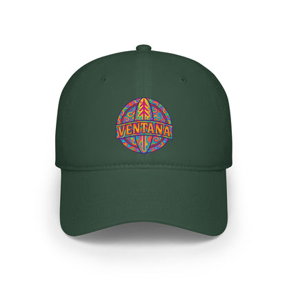 Ventana Psychedelic Treefish Logo - 100% Cotton Baseball Cap