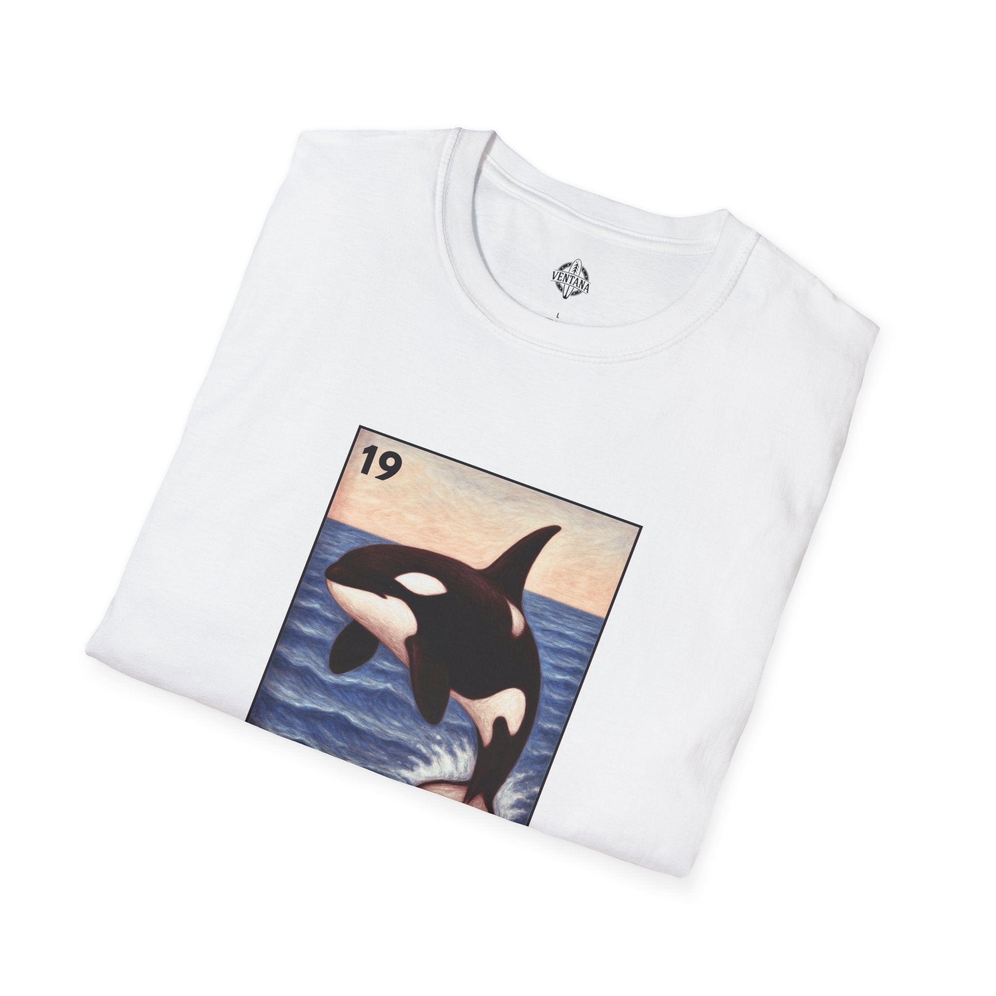 Orca Lotería Unisex - Soft Style U.S. Cotton T-Shirt (La Orca)