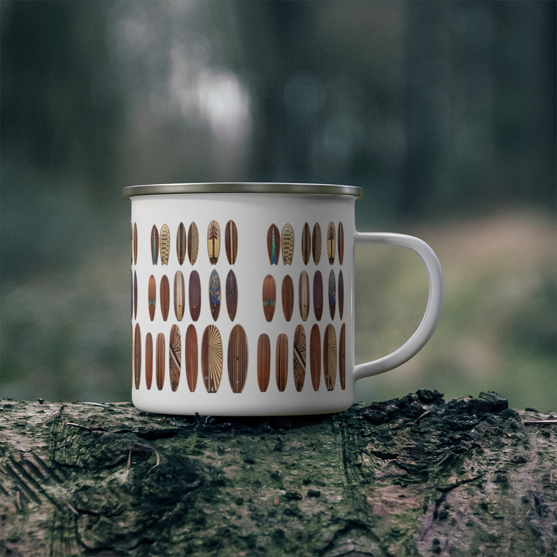 Ventana Wooden Surfboards Enamel Camping Mug (12oz Small)