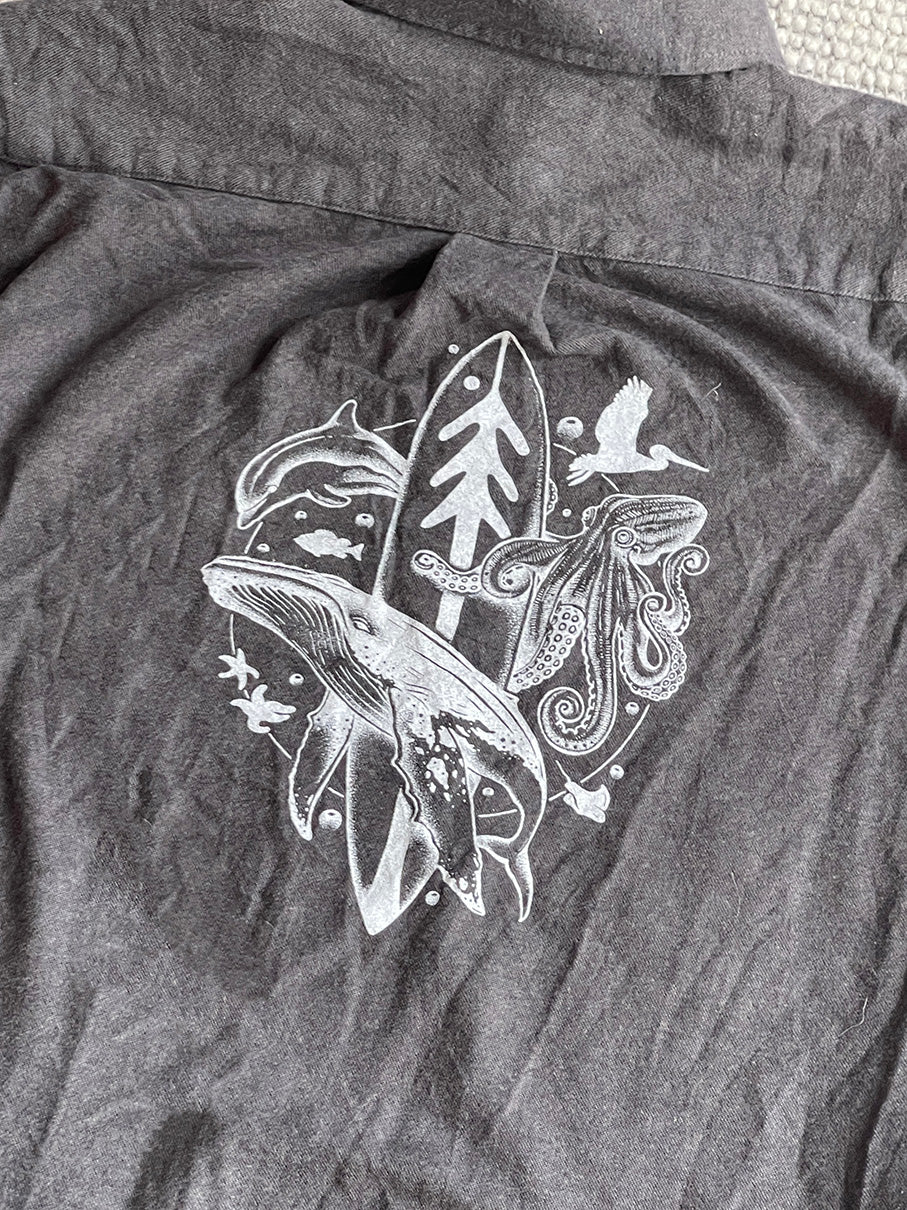 Reclaimed Flannel Small: Ventana Monterey Bay by Thiago Bianchini