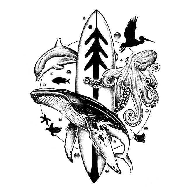Ventana Monterey Bay by Thiago Bianchini cotton t-shirt image 4